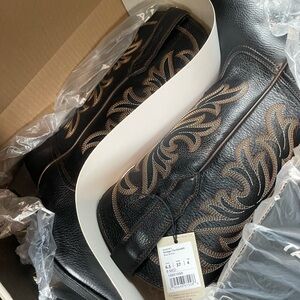 Ariat Black Leather Heeled Boots